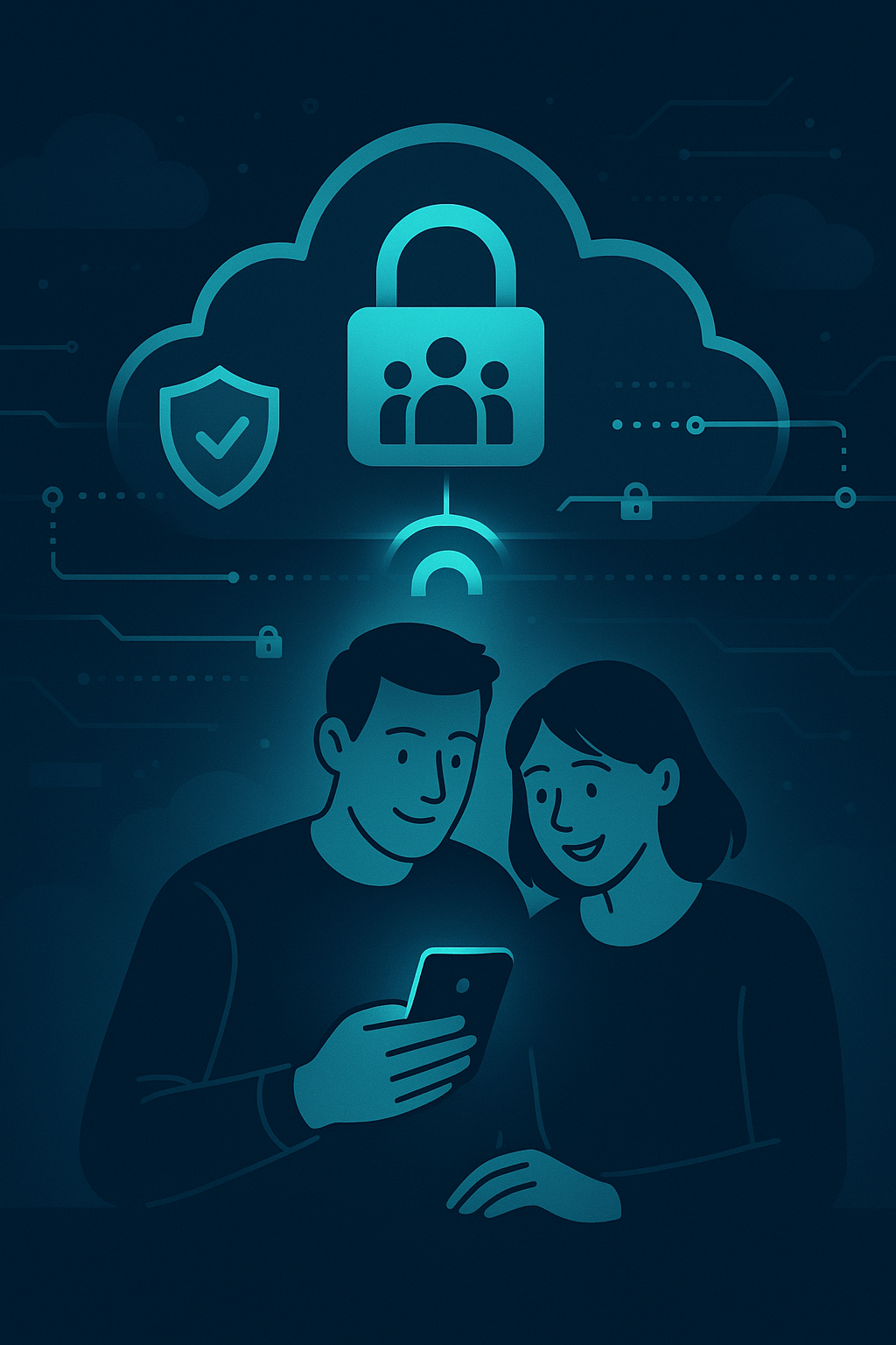 Advanced safety technology illustration